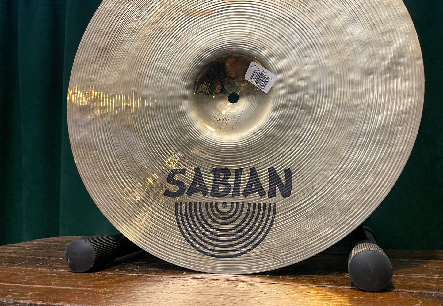 16" Sabian Hand Hammered HH Thin Crash Cymbal Brilliant 982g