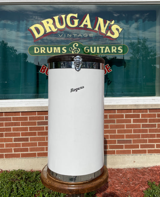 Rogers Swivo-Era Canister Throne New England White Script Logo