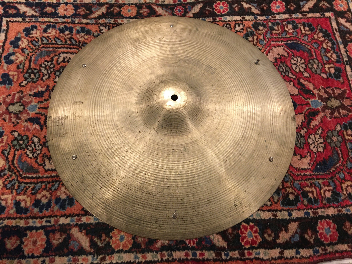 19" Zildjian A 1970s Crash / Ride Cymbal w/ Rivets 1904g #635