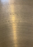 14" Zildjian A 1940s-50s Trans Stamp Hi-Hat Cymbal Pair 586g/762g #734