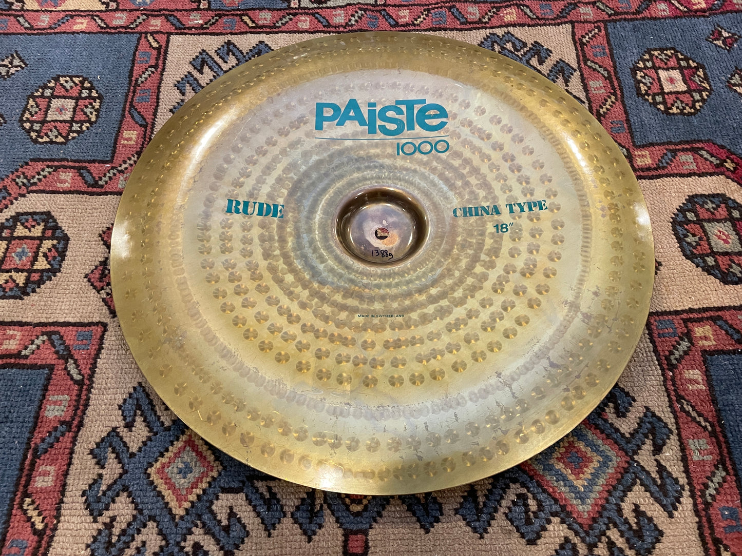 18" Paiste Rude 1000 China Type Cymbal Green Label 1388g