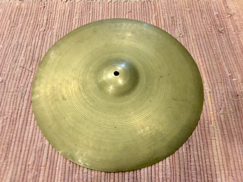 15" Zilco by Zildjian Hi-Hat Single / Crash Cymbal 1930s/50s 752g #665