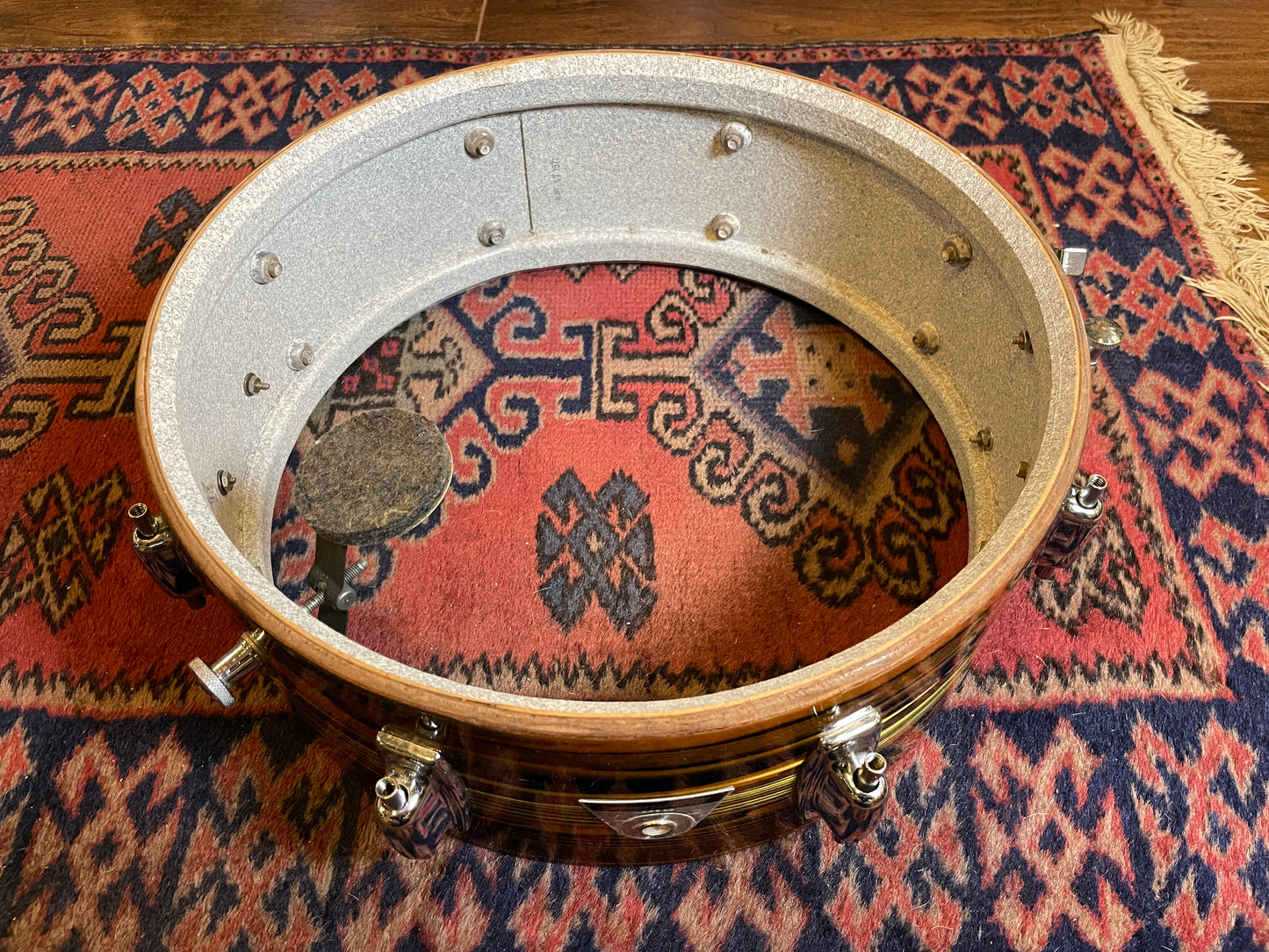 1971 Ludwig Standard 5x14 Snare Drum Lemon Strata