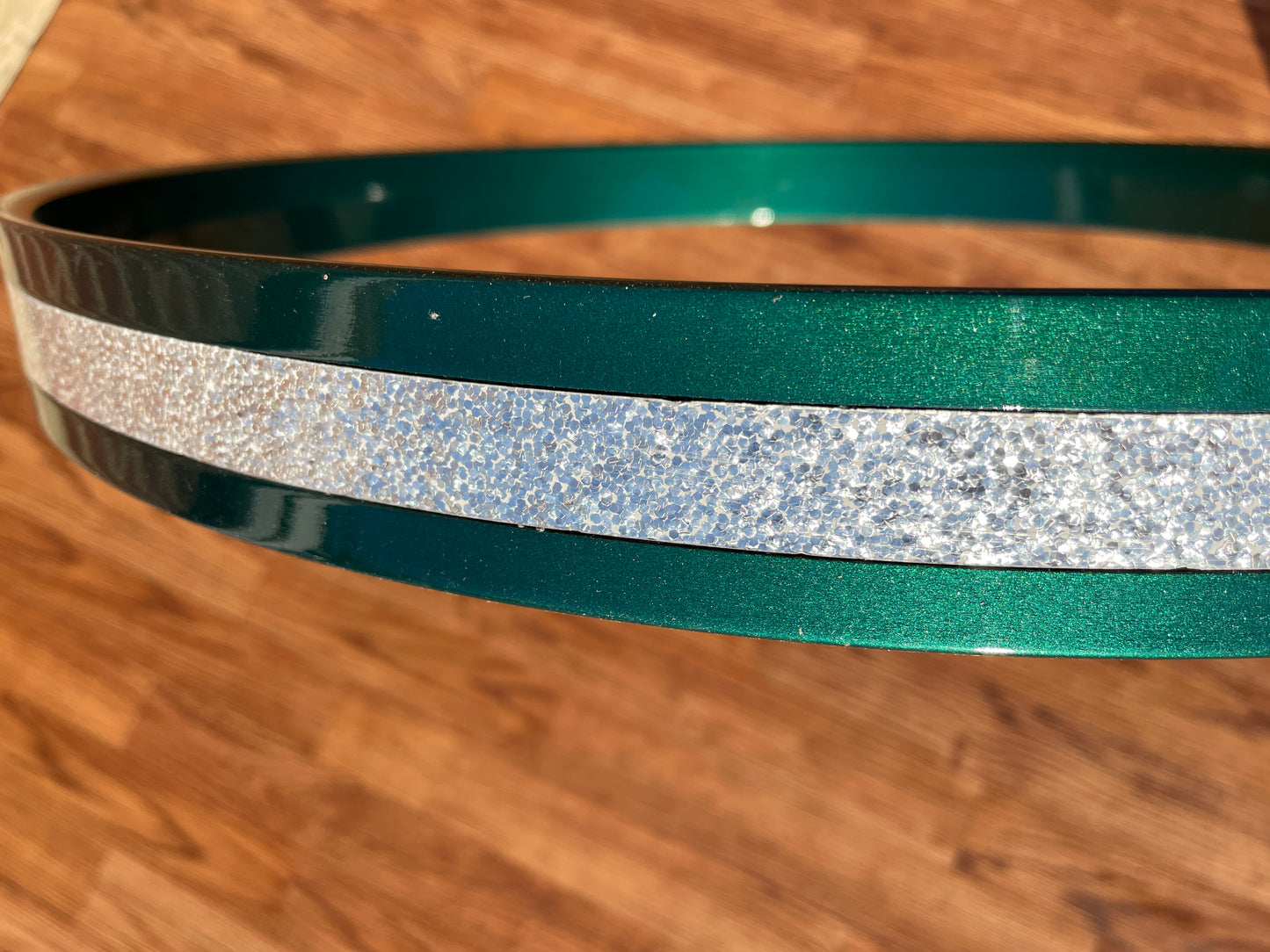 New Gretsch 18" Bass Drum Hoop Pair Cadillac Green Progressive Bop (x2)