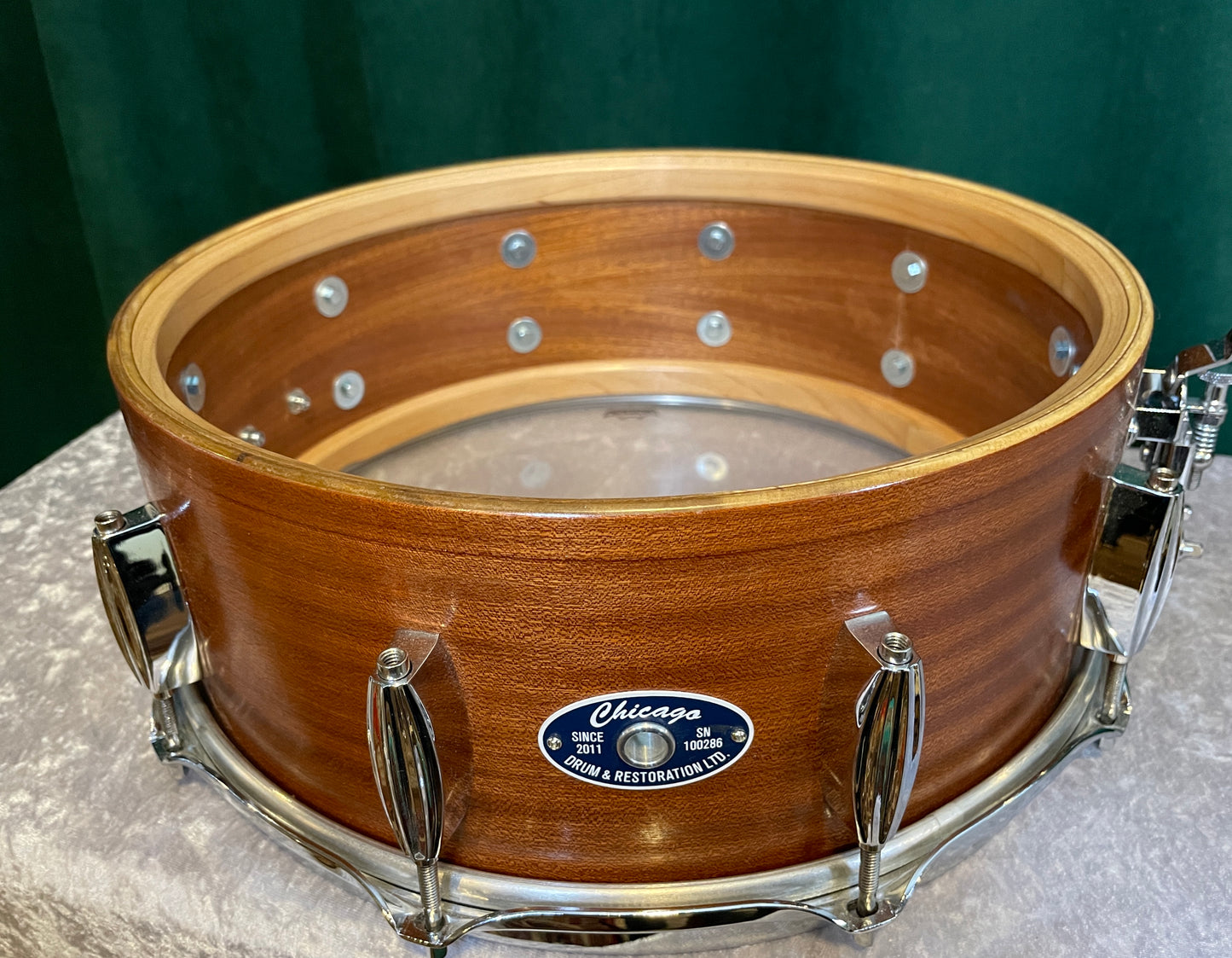 Chicago Drum 5.5x14 Snare Drum Mahogany/Poplar Tung Oil Finish