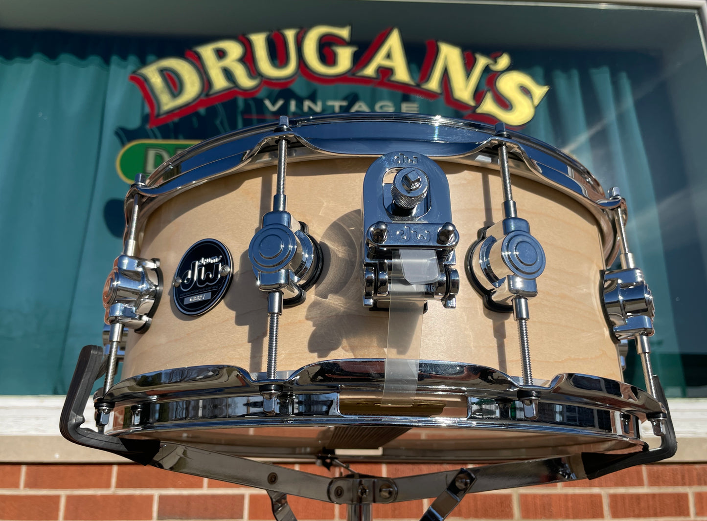 DW Performance Series 5.5x14 Snare Drum Natural Satin Oil Drum Workshop