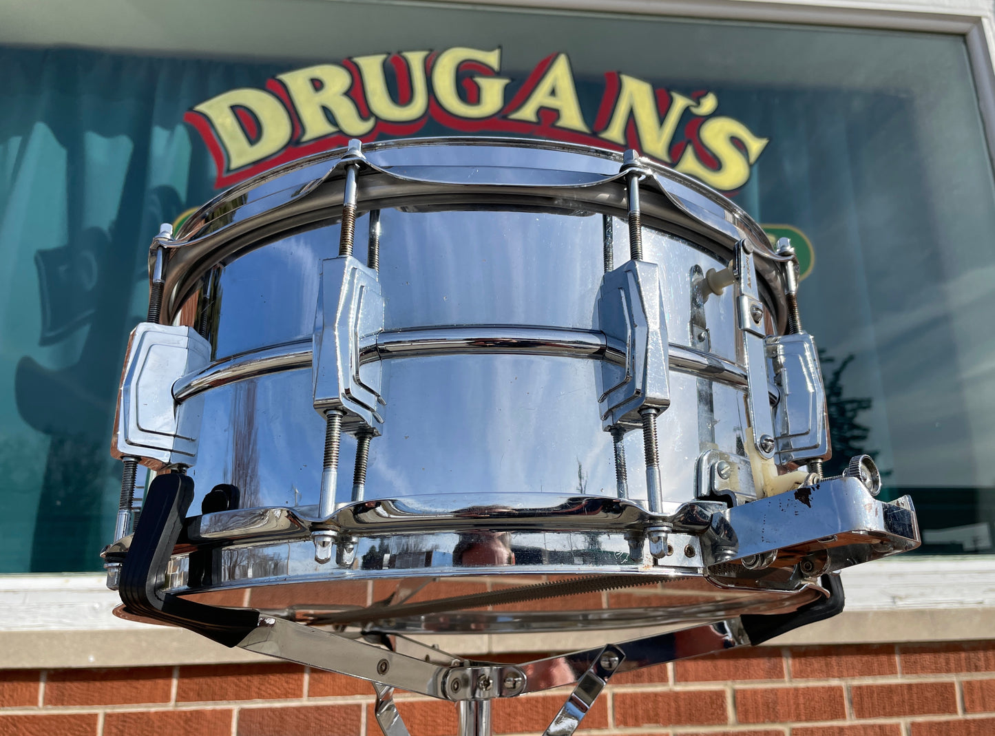 1969 Ludwig No. 411 Super Sensitive 6.5x14 Snare Drum Supraphonic