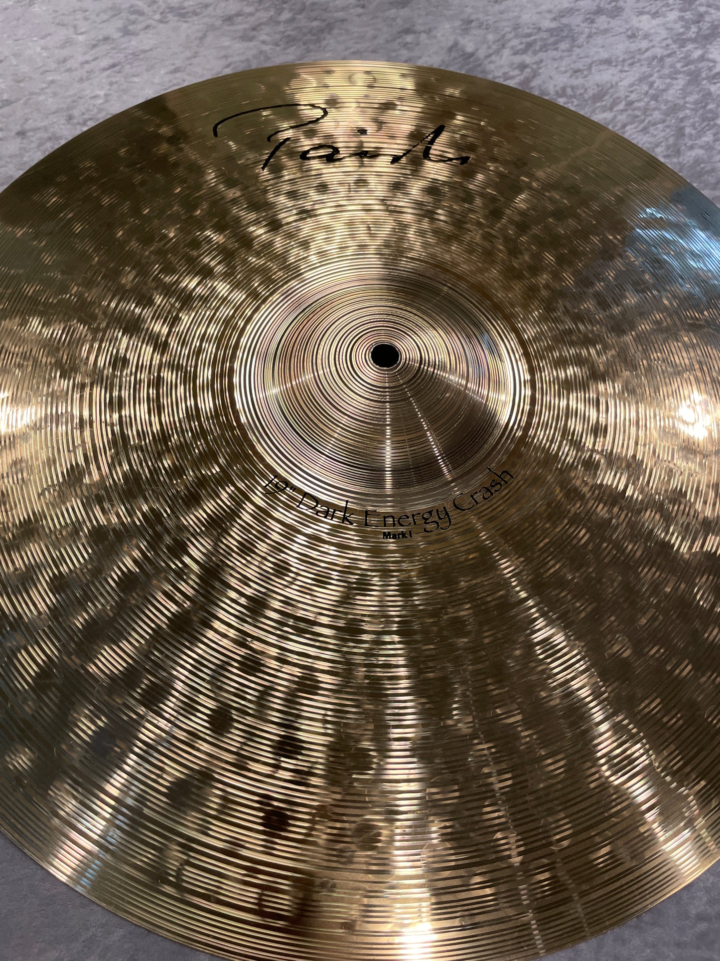 19" Paiste Signature Dark Energy Mark I Crash Cymbal 1714g