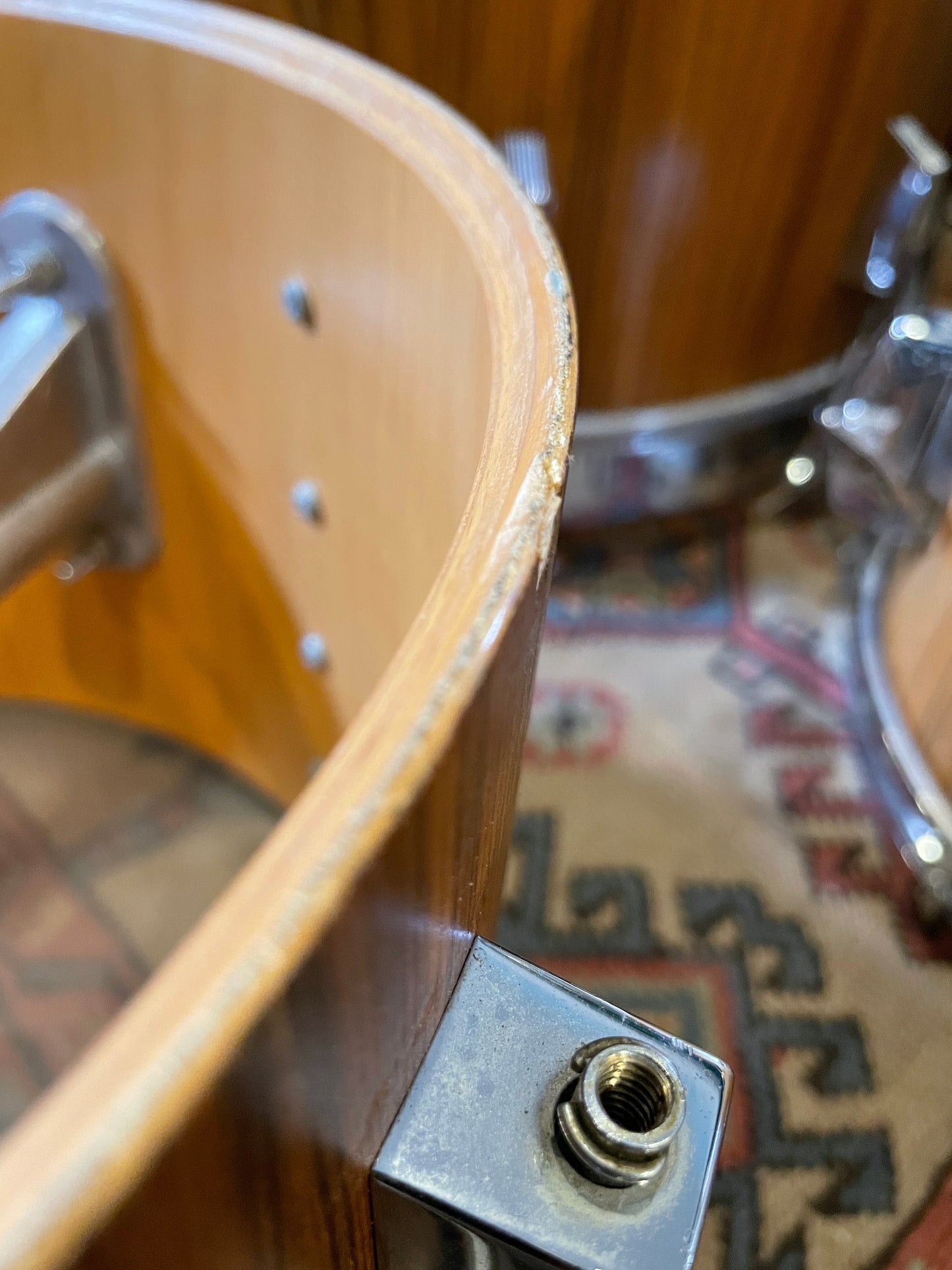 1980s Sonor Phonic Drum Set Rosewood 22/13/16