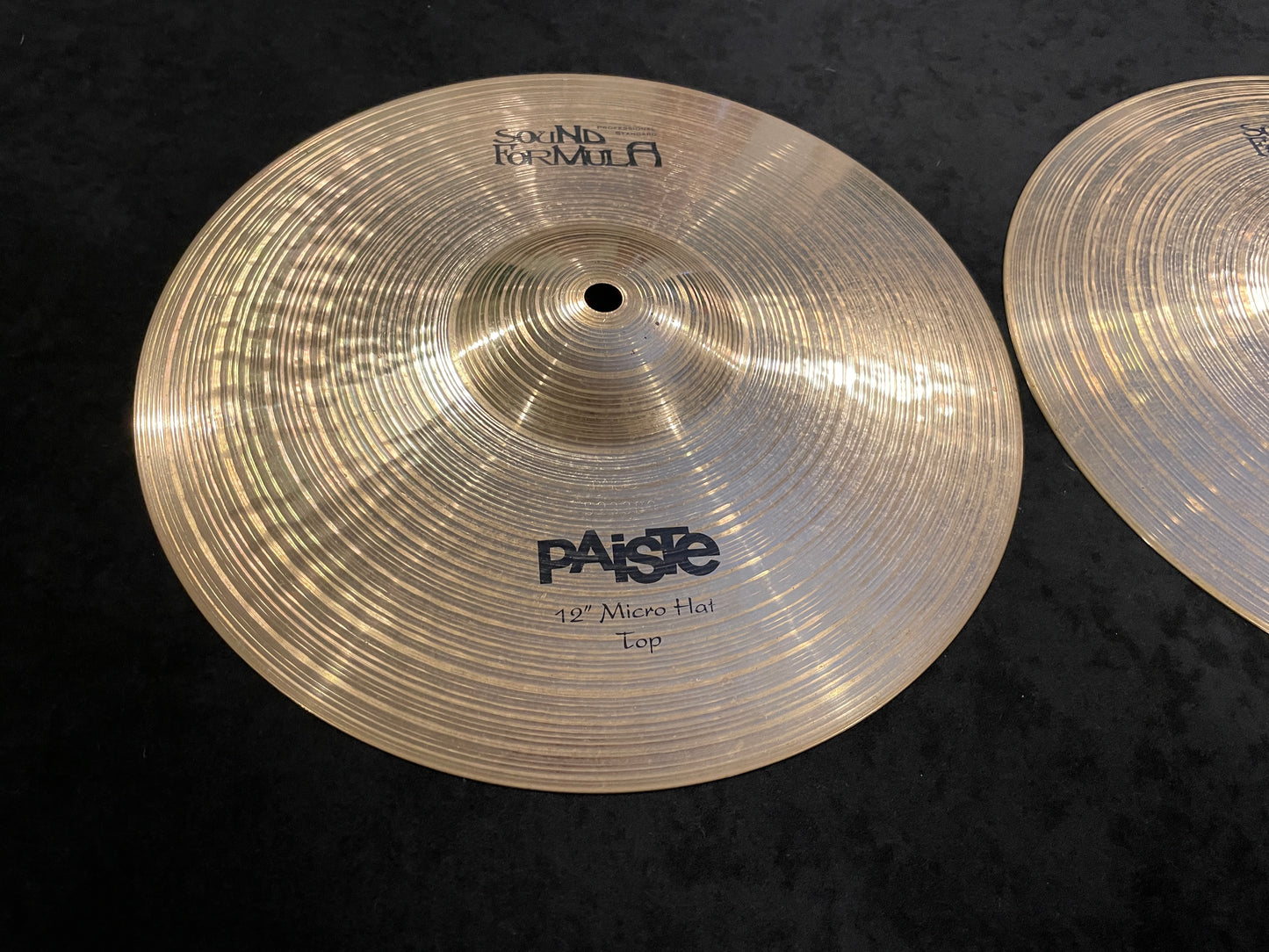 12" Paiste Sound Formula Micro Hats Hi-Hat Cymbal Pair 674g/910g - Rare!!!