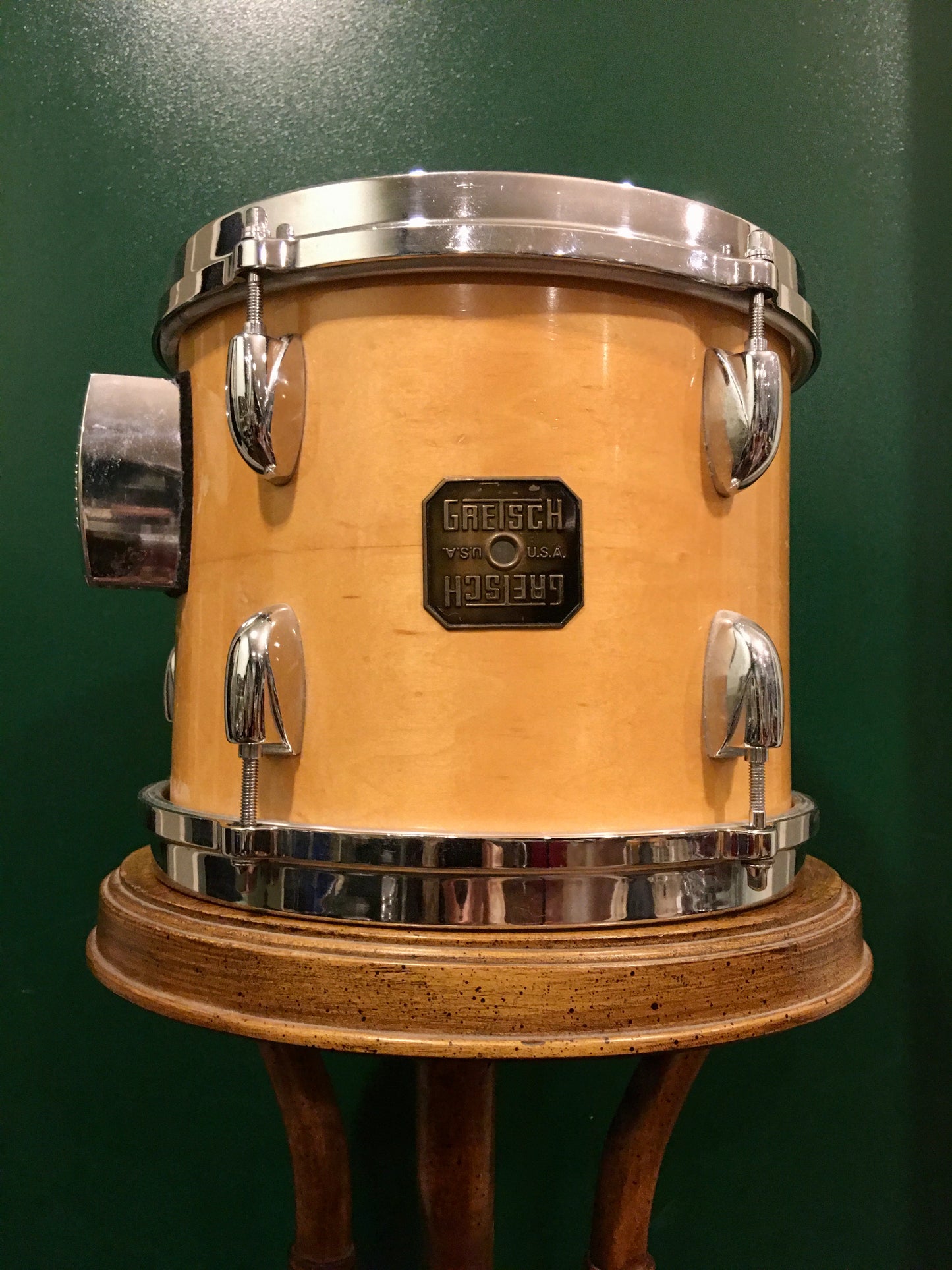 1982 Gretsch 8x10 Square Badge Tom Drum Natural Maple