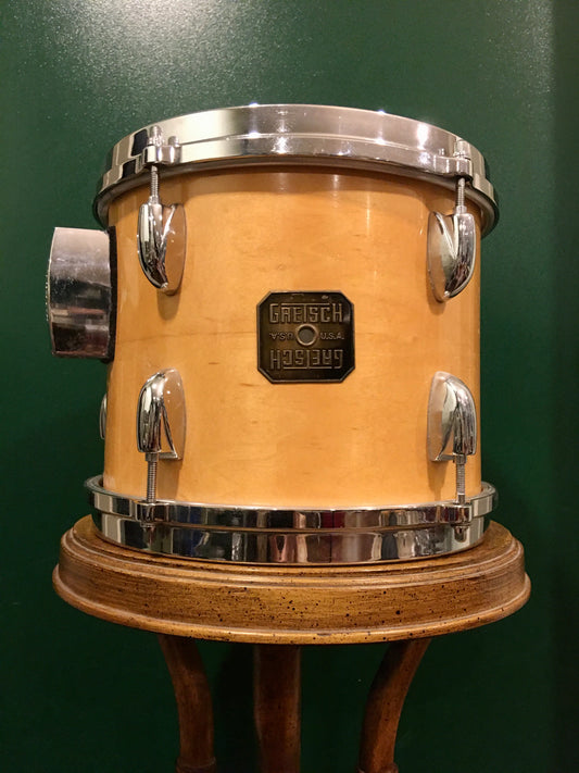 1982 Gretsch 8x10 Square Badge Tom Drum Natural Maple