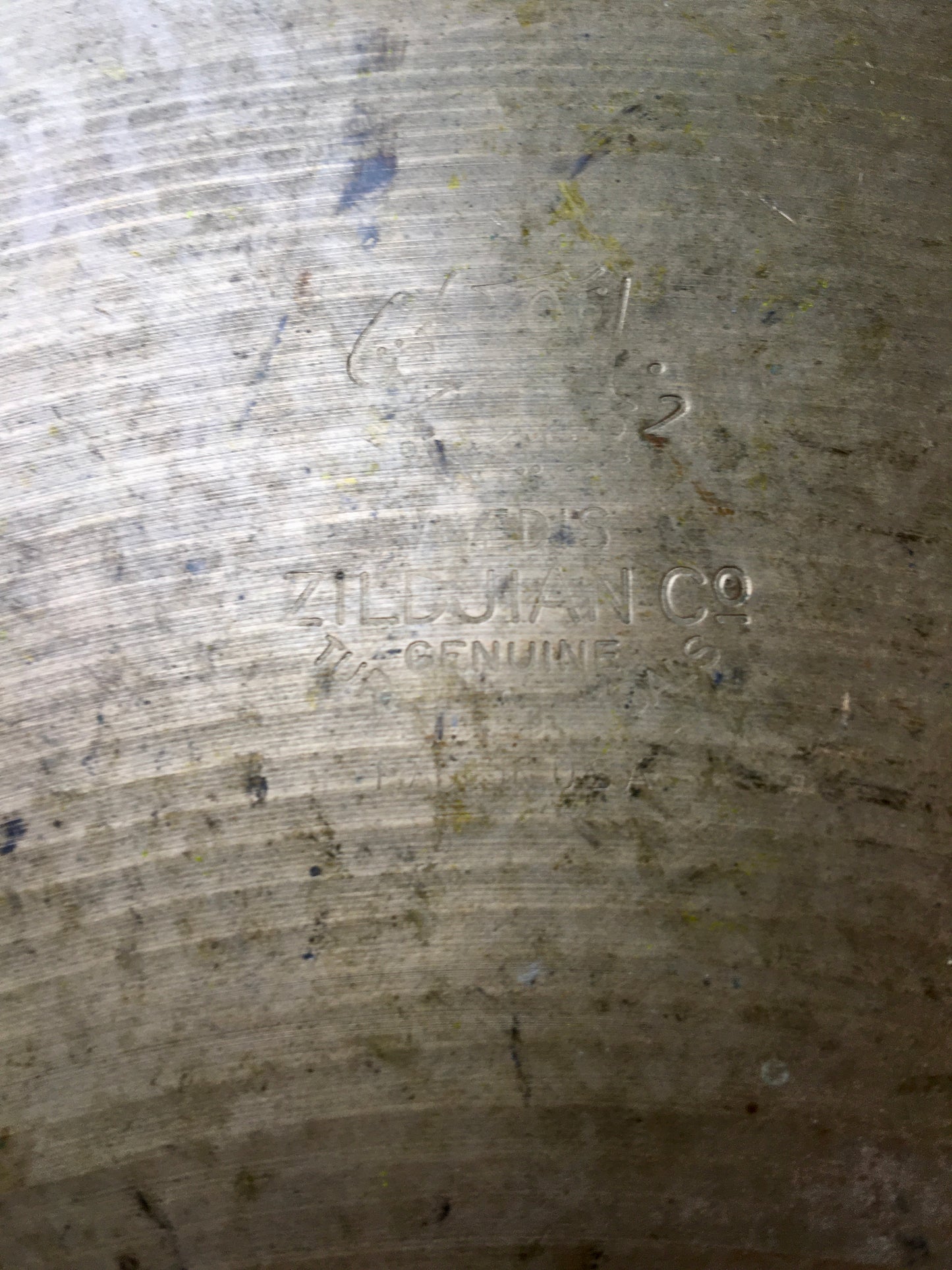 14" Zildjian A 1940s-50s Trans Stamp Crash / Splash Cymbal 464g