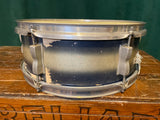 1960 Ludwig 5x14 Pioneer Trans Badge Snare Drum Blue/Silver Duco