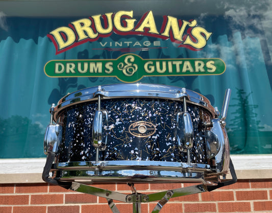1956-59 Slingerland 5.5x14 Super Gene Krupa Radio King Snare Drum Capri Pearl