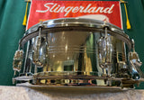 1960s Slingerland No. 130 Gene Krupa 5X14 Sound King Chrome Over Brass Snare Drum w/ Zoomatic Strainer