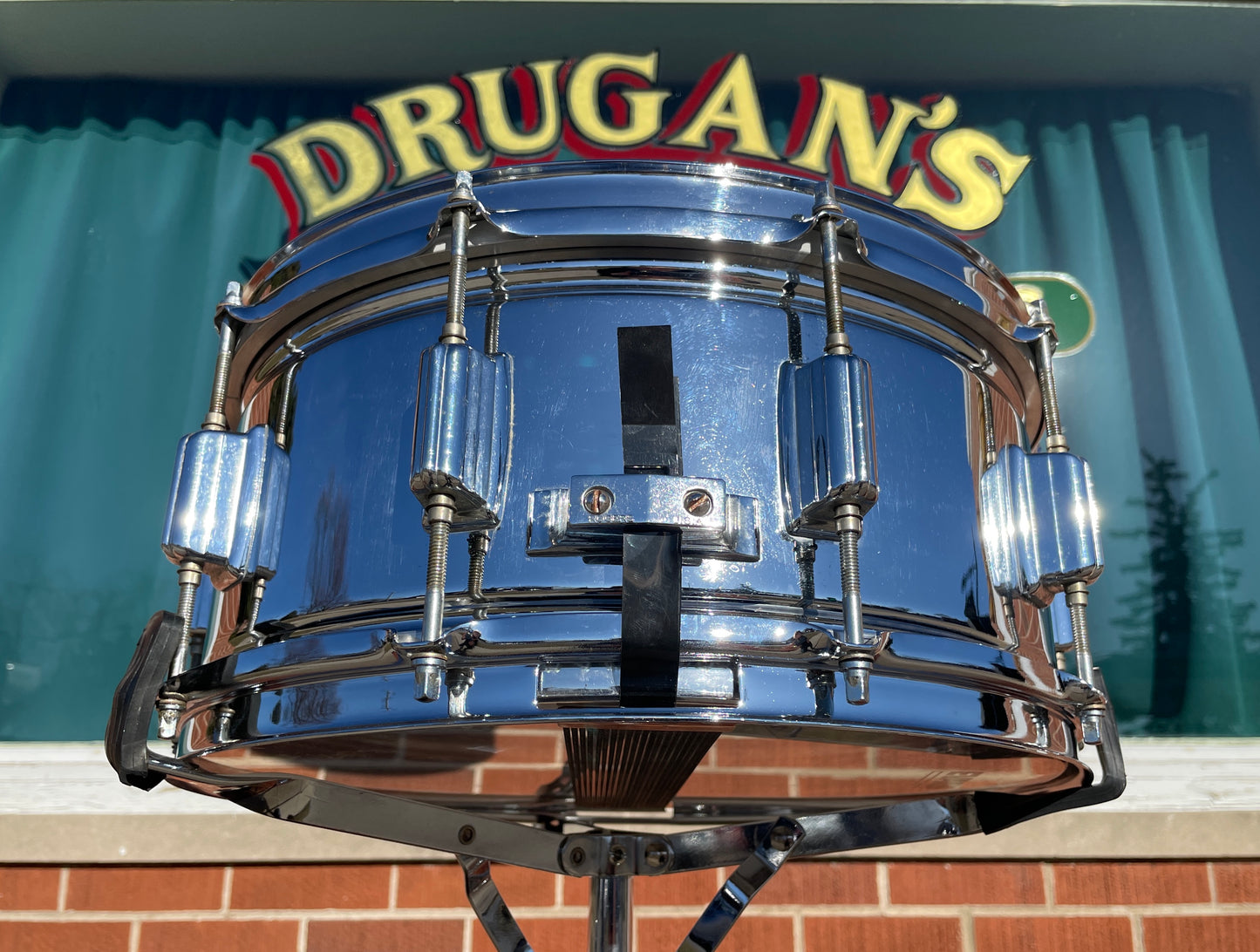 1970s Rogers Big R Super Ten 6.5x14 Snare Drum