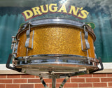 Early 1960s Ludwig 5x14 Pioneer Snare Drum Gold Sparkle Pre-Serial COB