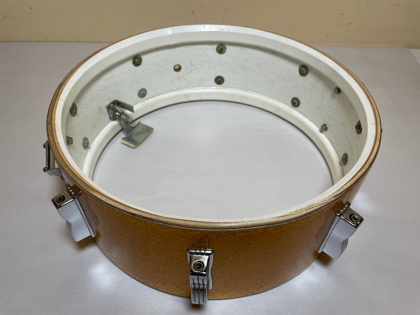 1965 Ludwig 5x14 Jazz Festival Snare Drum Gold Sparkle COB