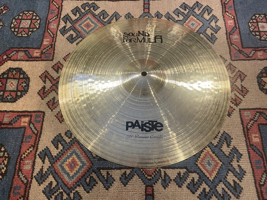 16" Paiste Sound Formula Power Crash Cymbal 1192g