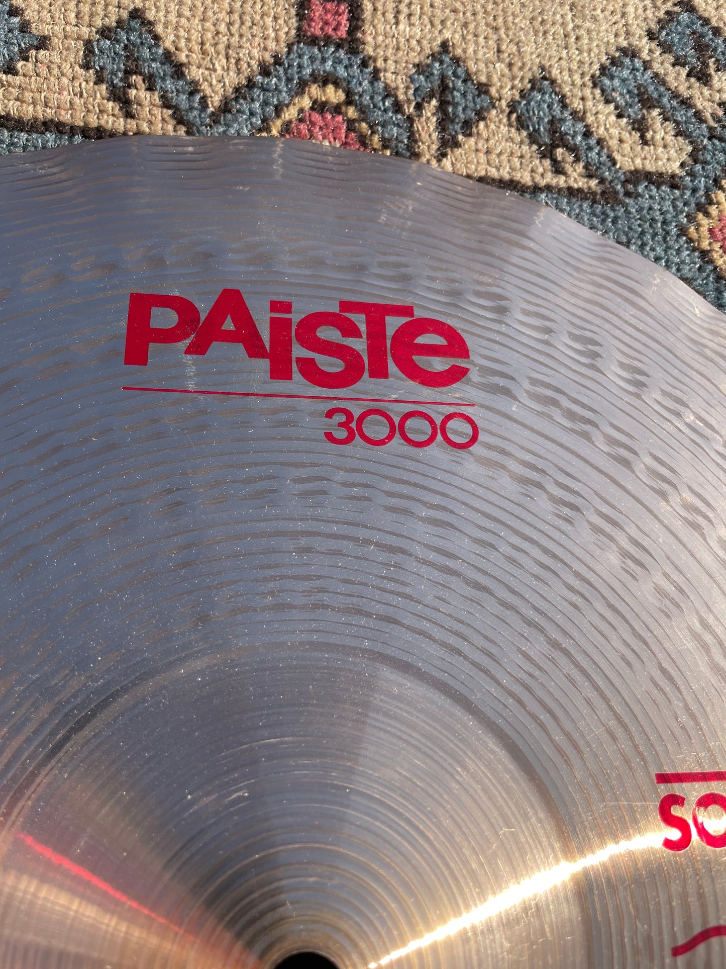 14" Paiste 3000 Sound Edge Hi-Hat Bottom Single Cymbal 1196g