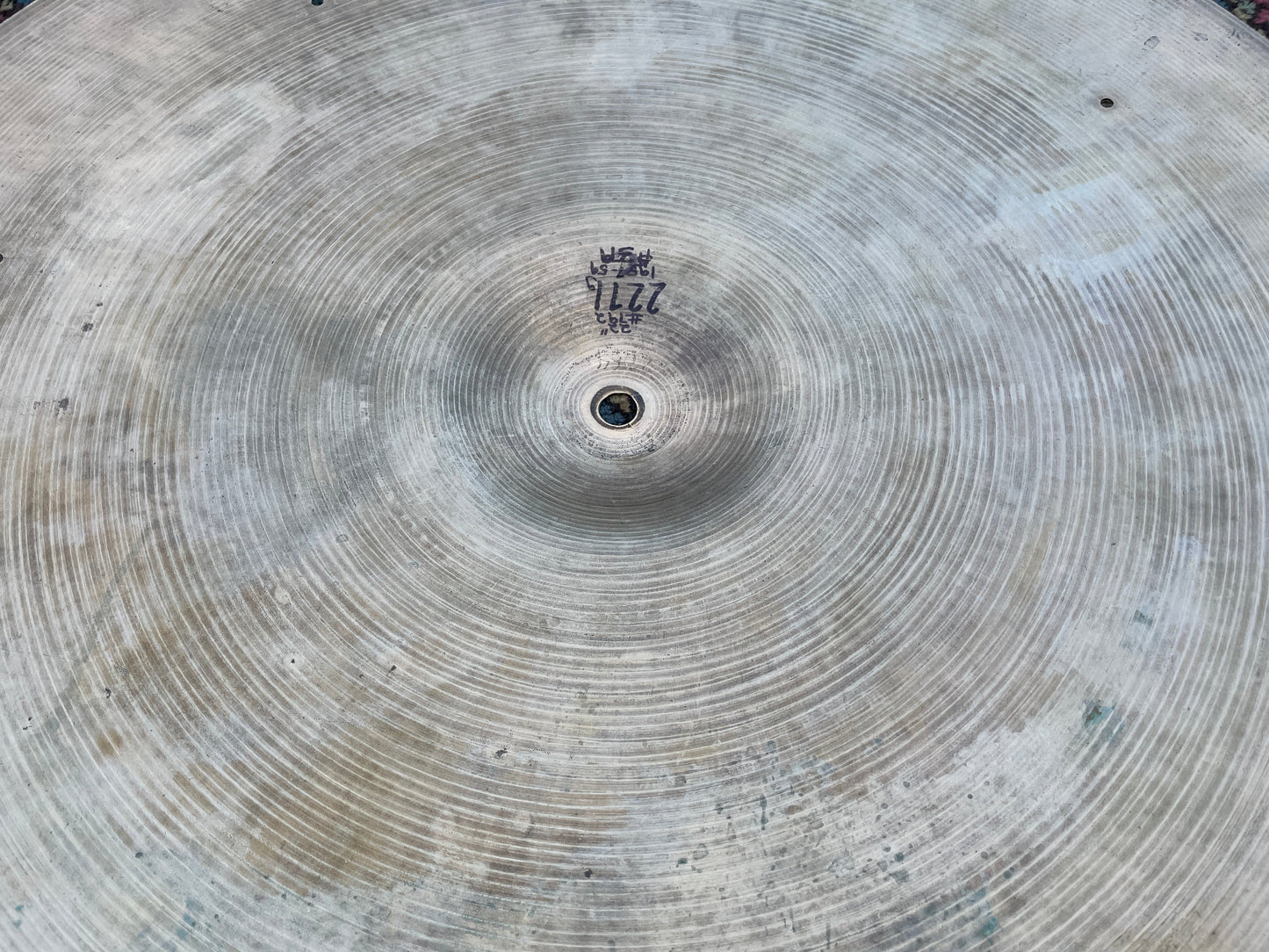 22" Zildjian A 1957-59 Small Stamp Ride Cymbal 2271g #792 *Video Demo*