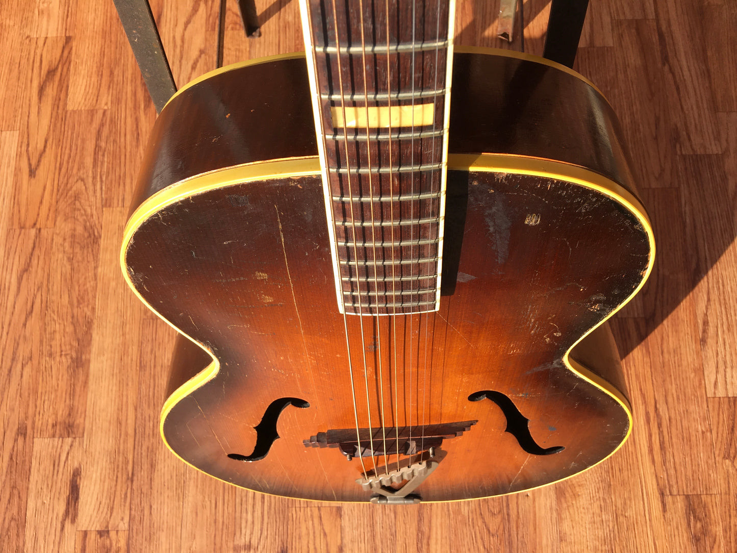 1946-1949 Gretsch Synchromatic 100 Sunburst Archtop Acoustic Guitar