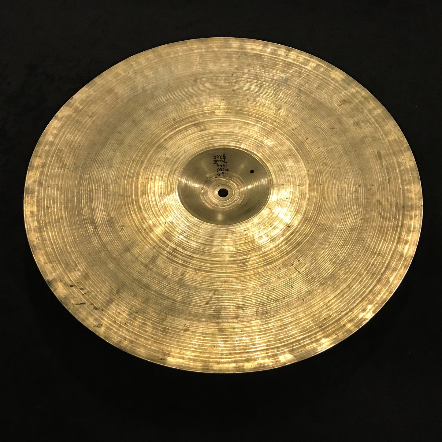 16" Zildjian A Trans Stamp Paper Thin Crash Cymbal 744g #580