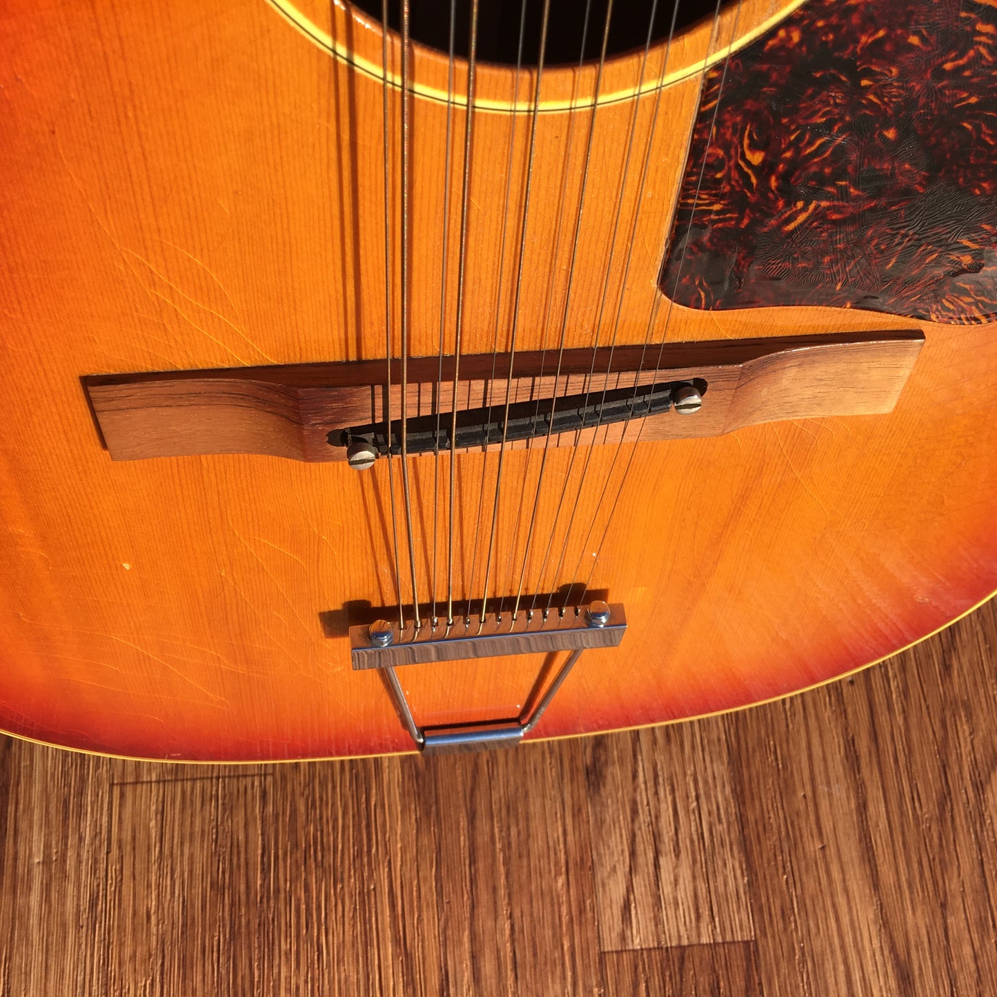 1966 Gibson B-25-12 Cherry Sunburst 12 String Acoustic Guitar