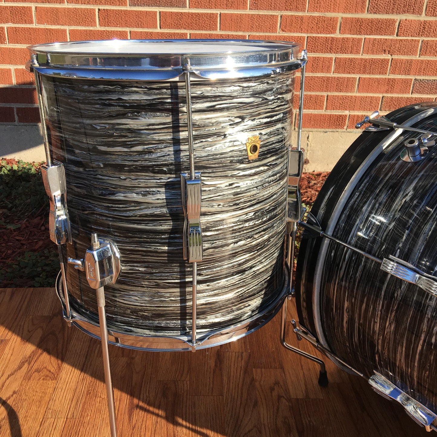 1966 Ludwig Club Date Drum Set Oyster Black Pearl 20/12/14