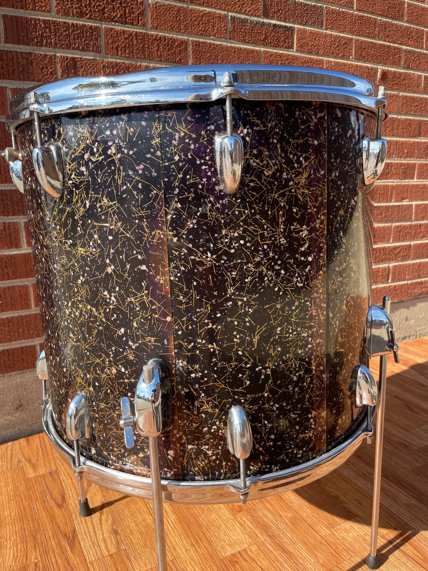 1958 Slingerland 16x18 Floor Tom Drum Capri Pearl