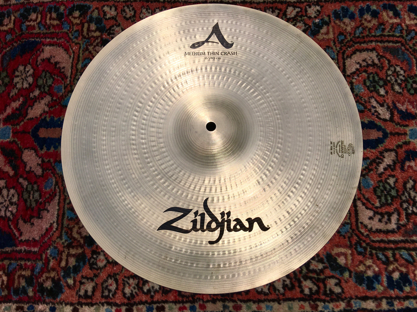 16" Zildjian A Medium Thin Crash Cymbal 1032g #611