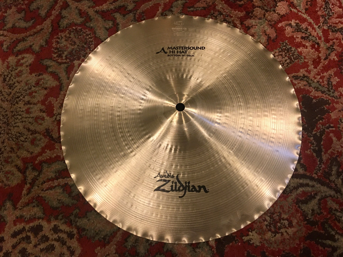 14" Zildjian A Mastersound Bottom Hi Hat Cymbal 1394g