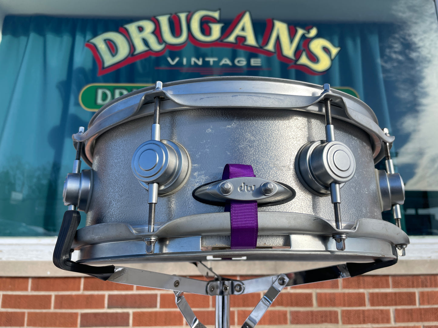 2001 DW Collector's Series 5x13 Cast Aluminum Snare Drum Workshop Billy Ward