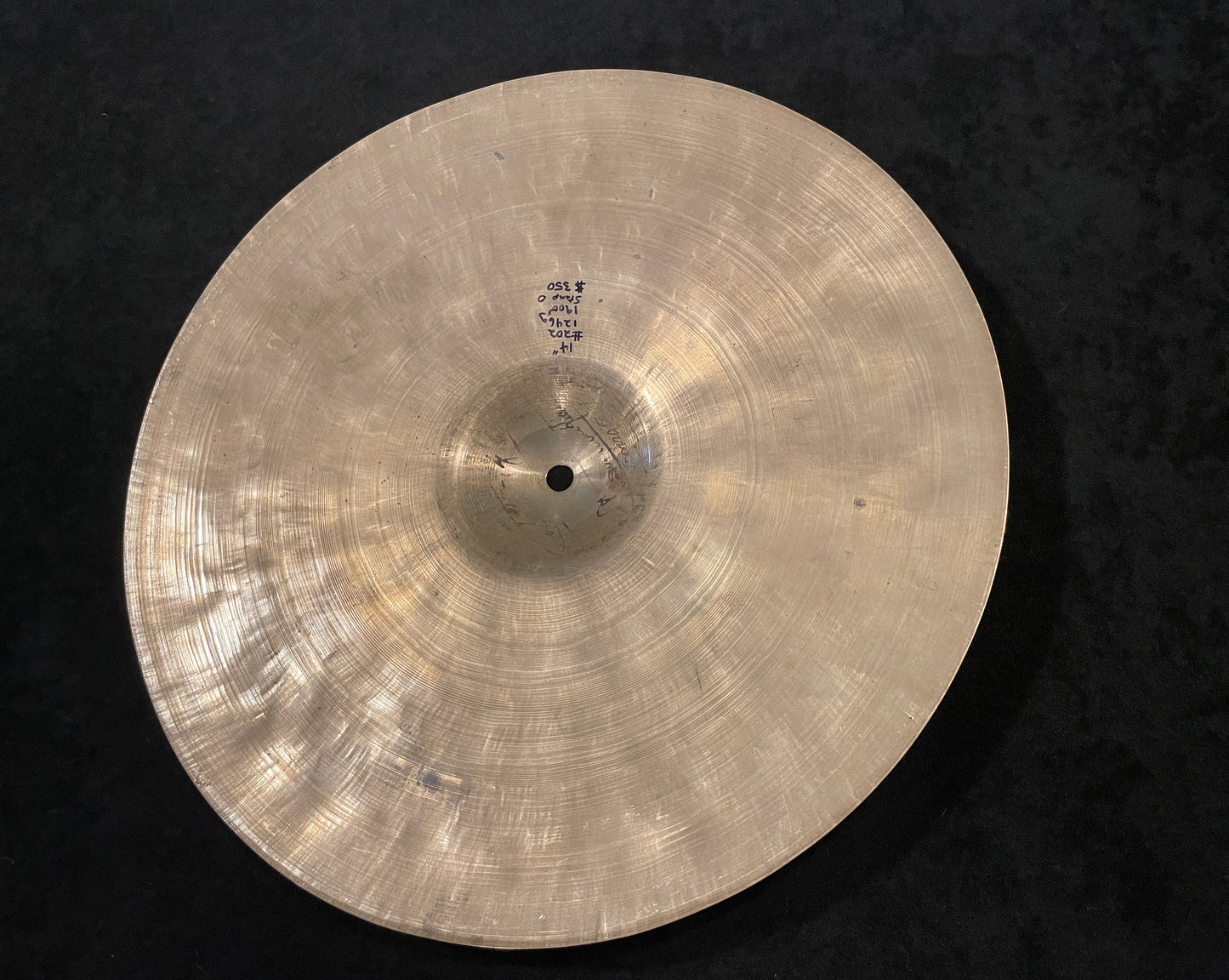 14" K Zildjian Early 1900s Constantinople "Stamp 0" Small Ride / Trap Cymbal 1246g #202