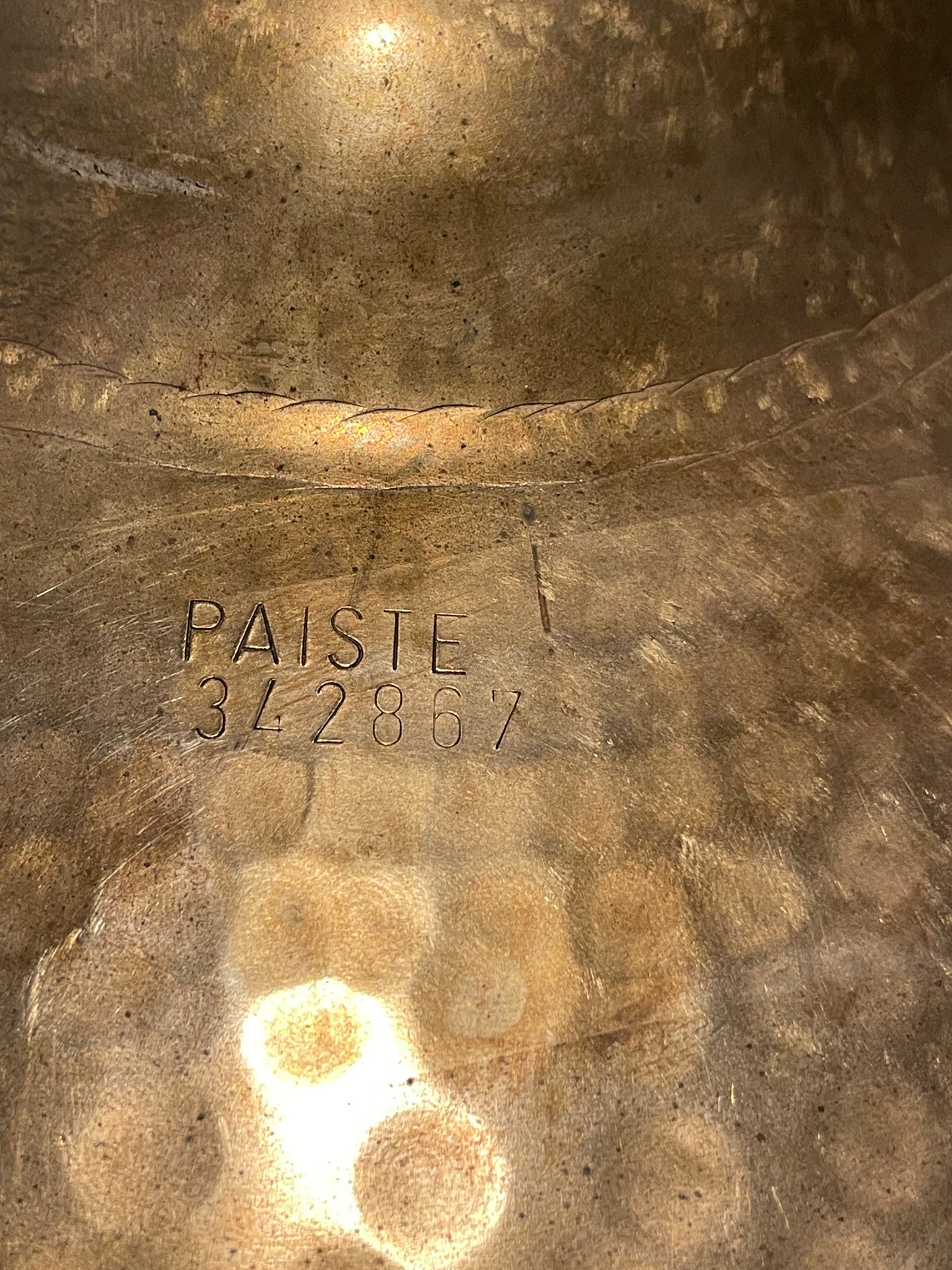 Vintage 21" Paiste 1983 Rude Ride / Crash Cymbal 2854g *Video Demo*