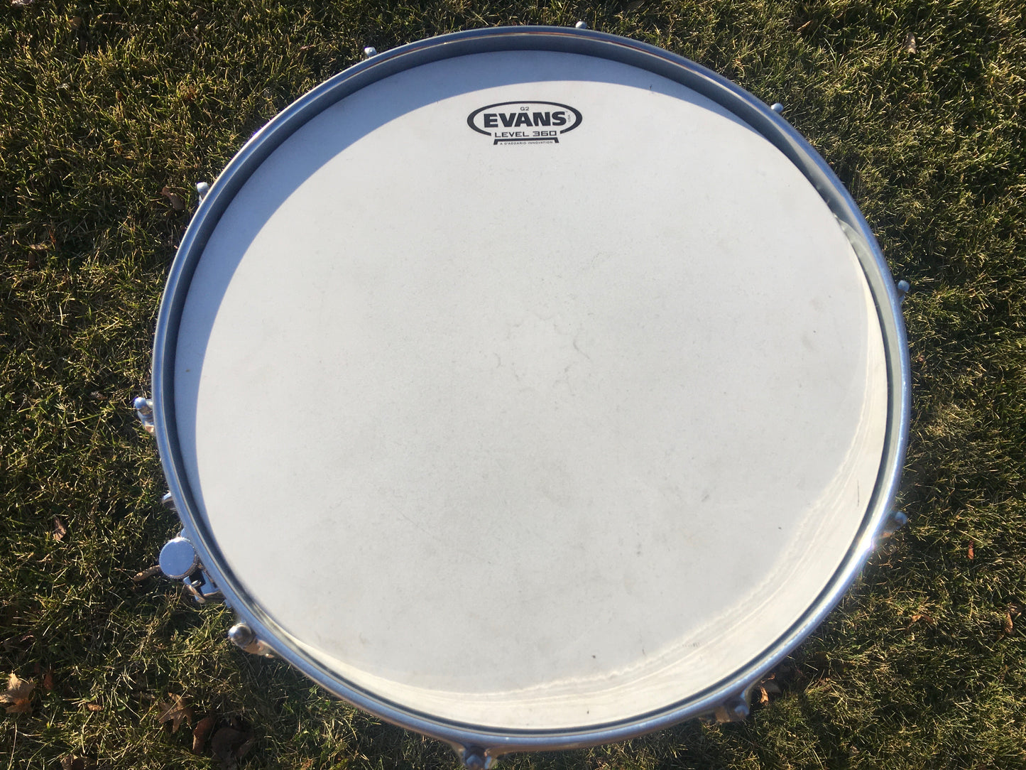 1974 Rogers 6.5x14 Chrome Over Brass Dynasonic Snare Drum