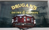 1970s Ludwig 5x14 Vistalite 10 Lug Snare Drum Red