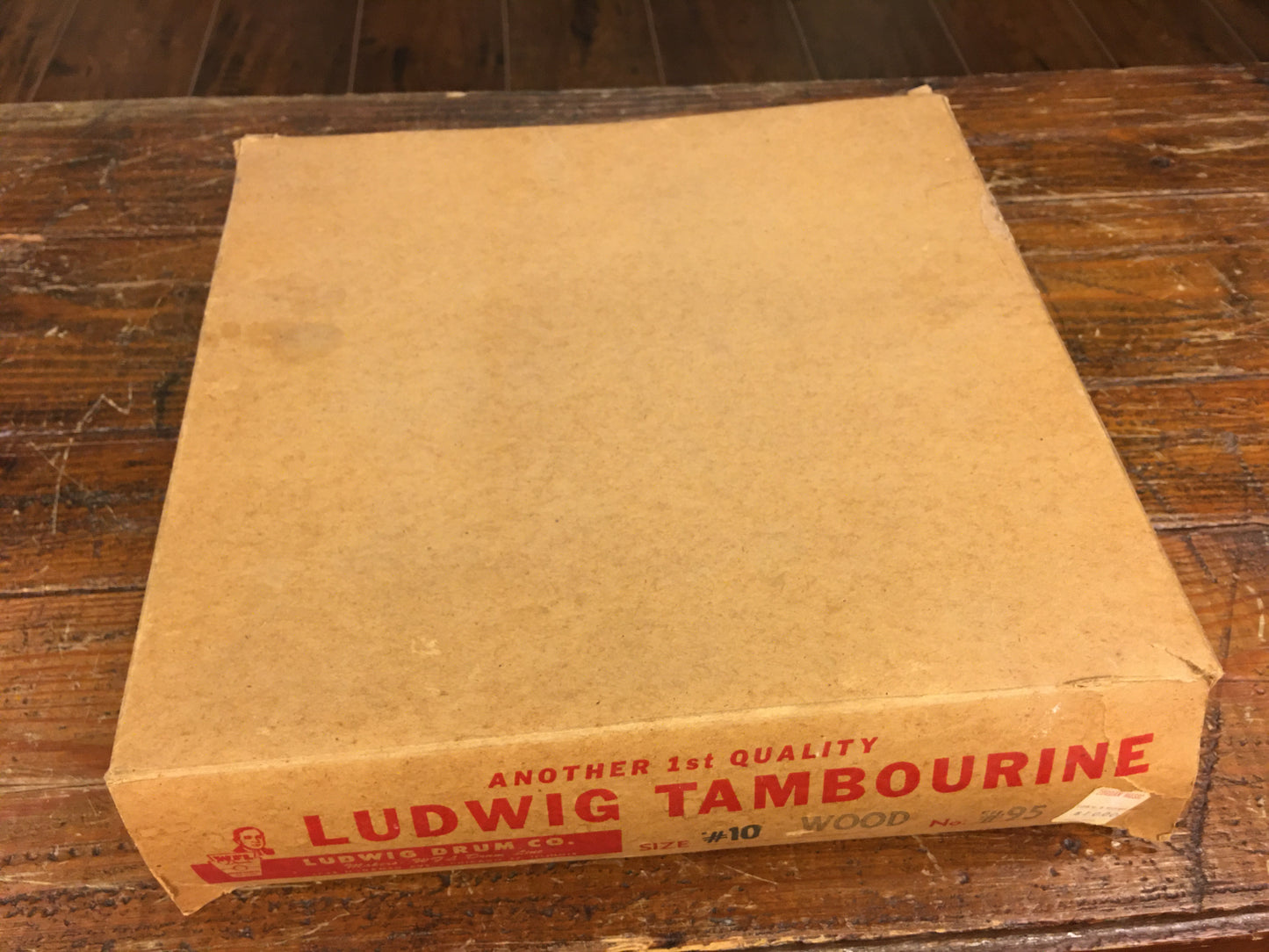 1950s WFL Ludwig 10" Tambourine Never Used w/ Original Box Amazing Find!