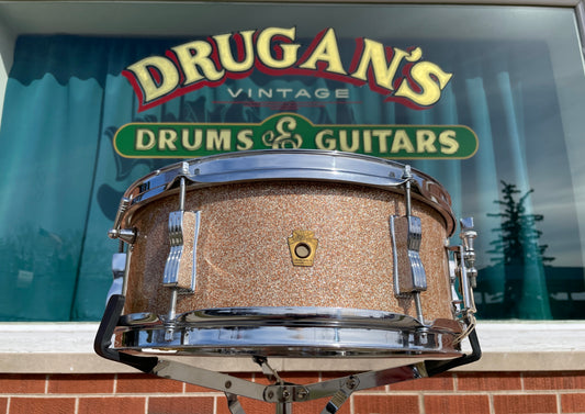 1964 Ludwig 5x14 Pioneer Snare Drum Champagne Sparkle