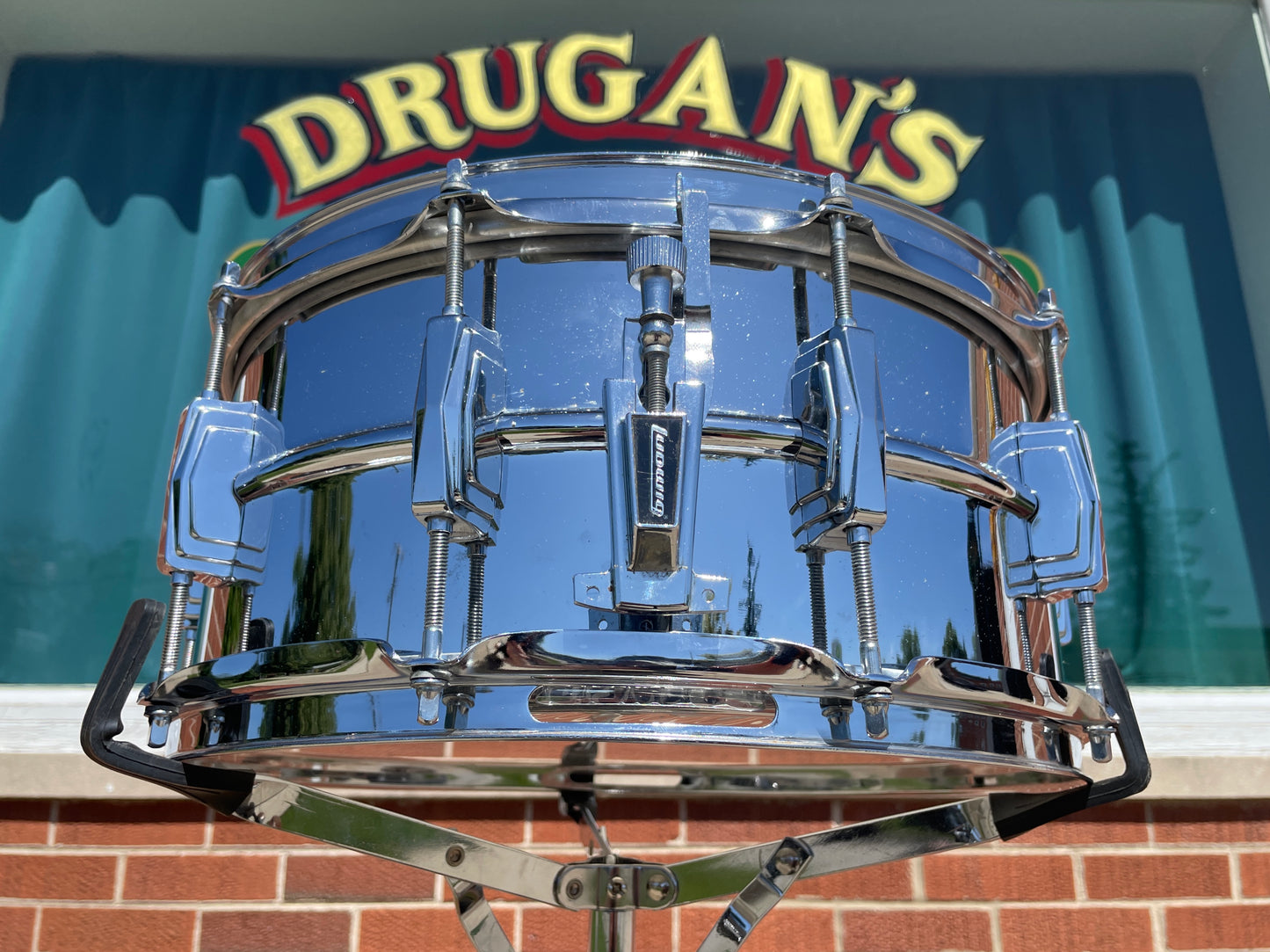 1970s-1980s Ludwig 6.5x14 LM402 Supraphonic Snare Drum