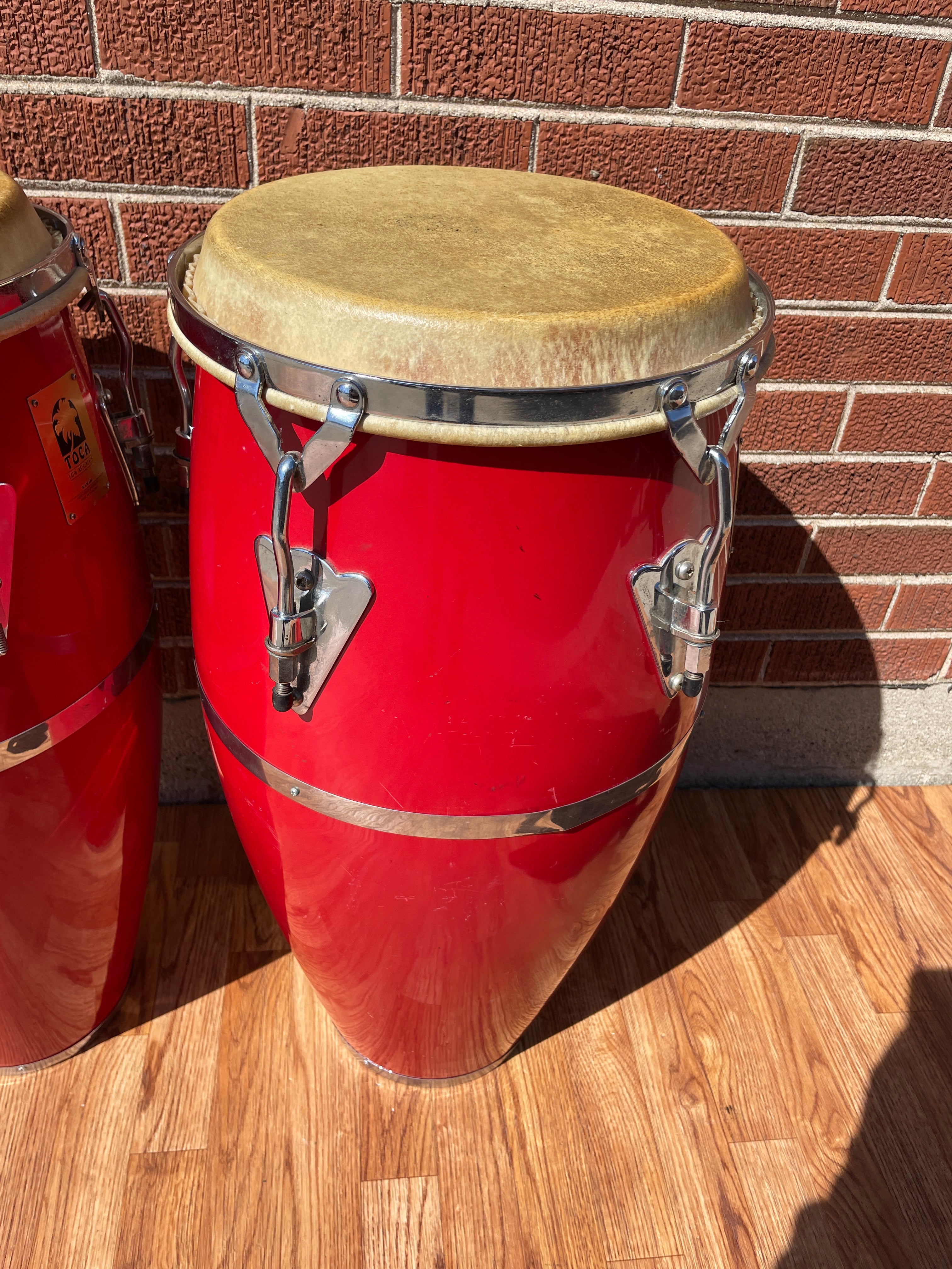Toca Fiberglass Conga Pair 10