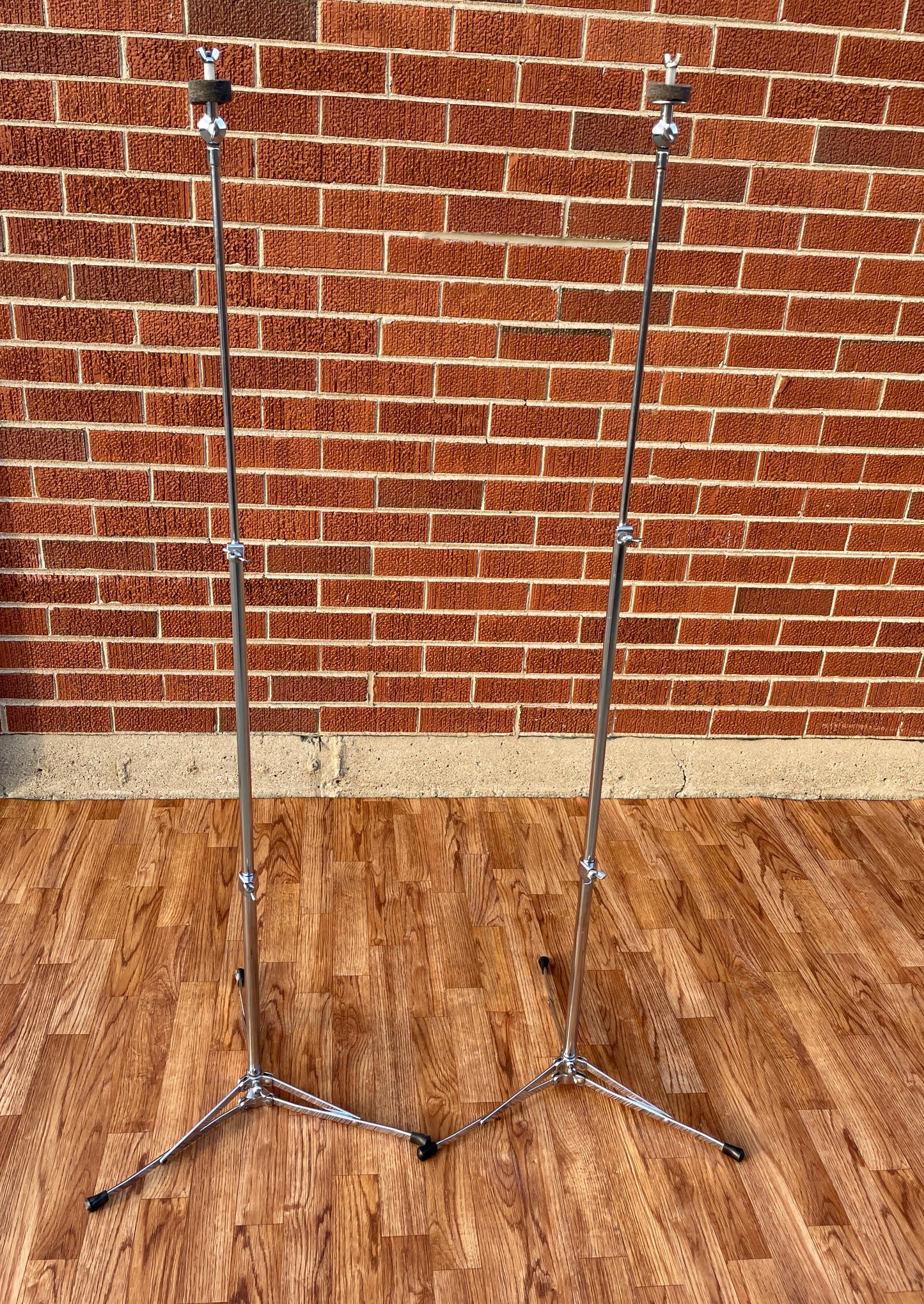 1960s Ludwig 1400 Flat Base Straight Cymbal Stand Pair (2 Pcs.)