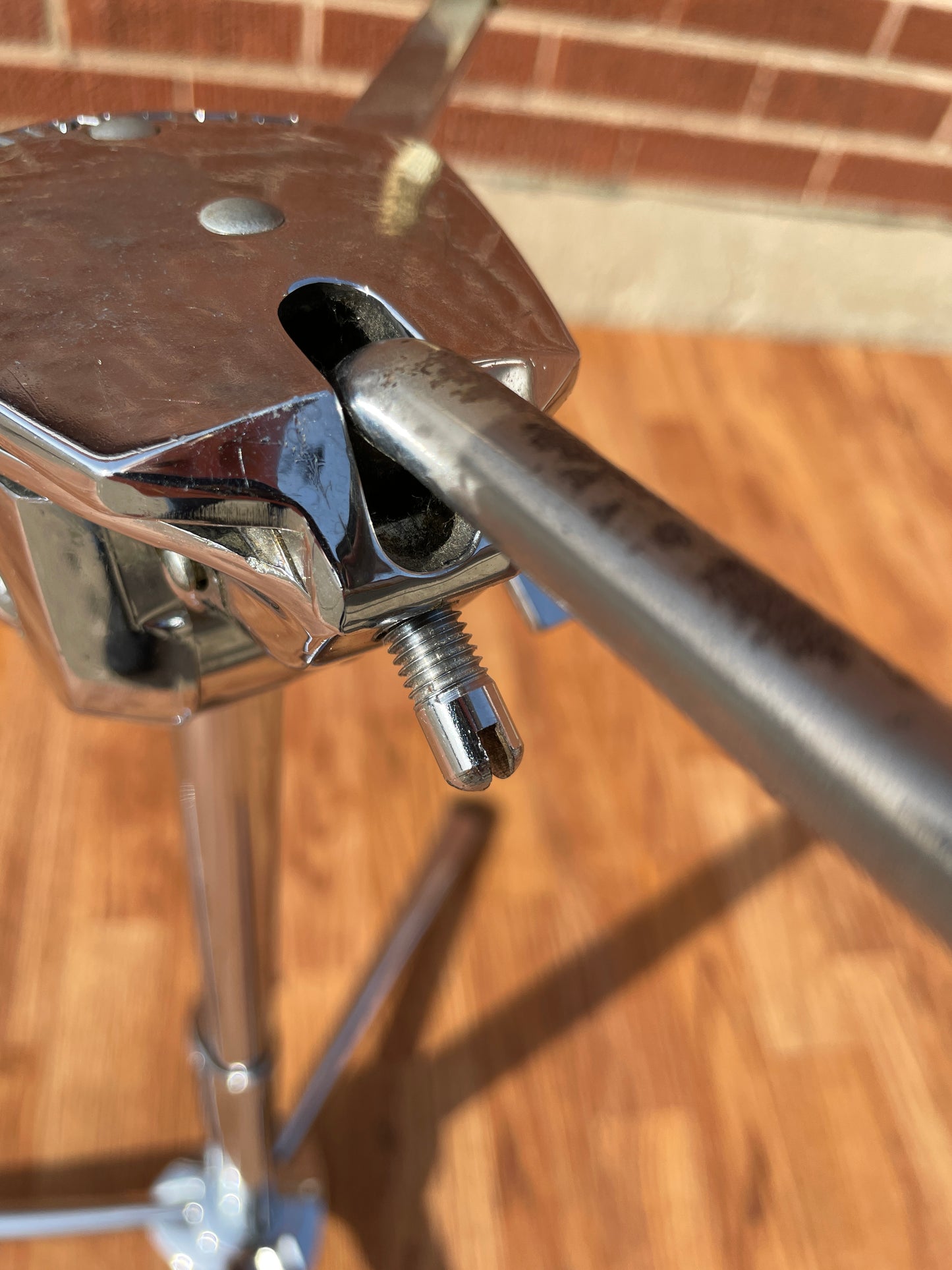 Vintage Premier Lokfast Flush Base Snare Drum Stand Flat Base