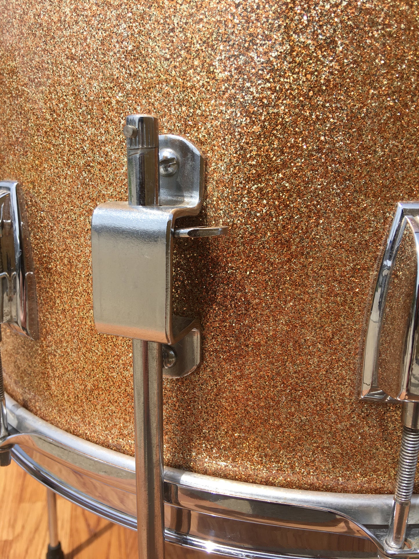 1948-52 Ludwig WFL 16x16 Super Classic Floor Tom Drum Champagne Sparkle
