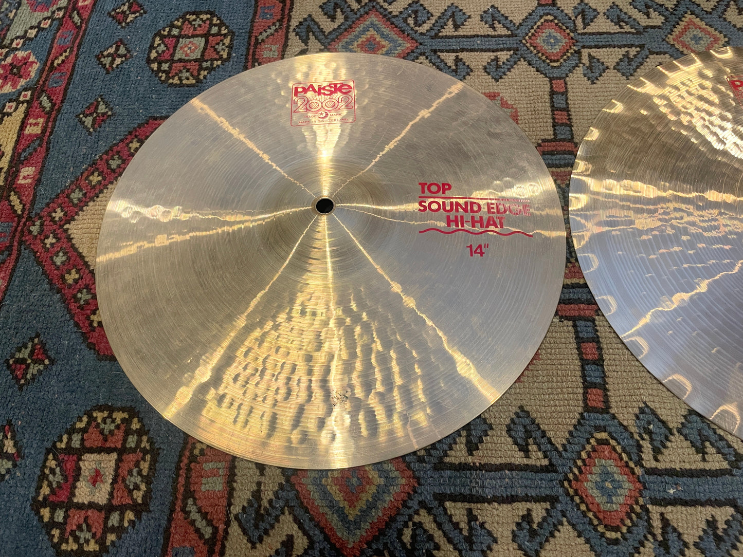 14" Paiste 2002 Sound Edge Hi-Hat Cymbal Pair 968g/1078g