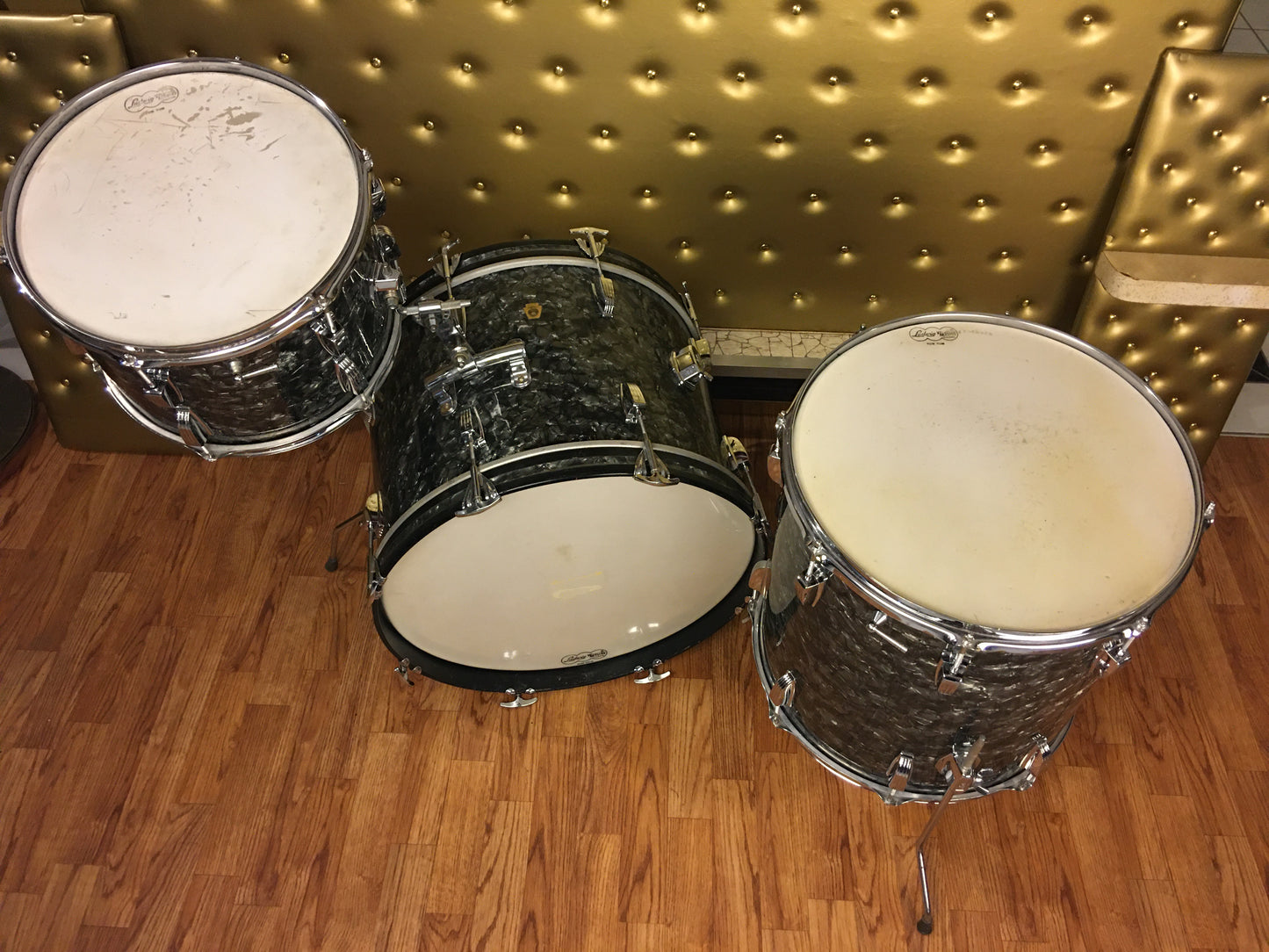 1966 Ludwig Classic Drum Set Black Diamond Pearl 20/13/16