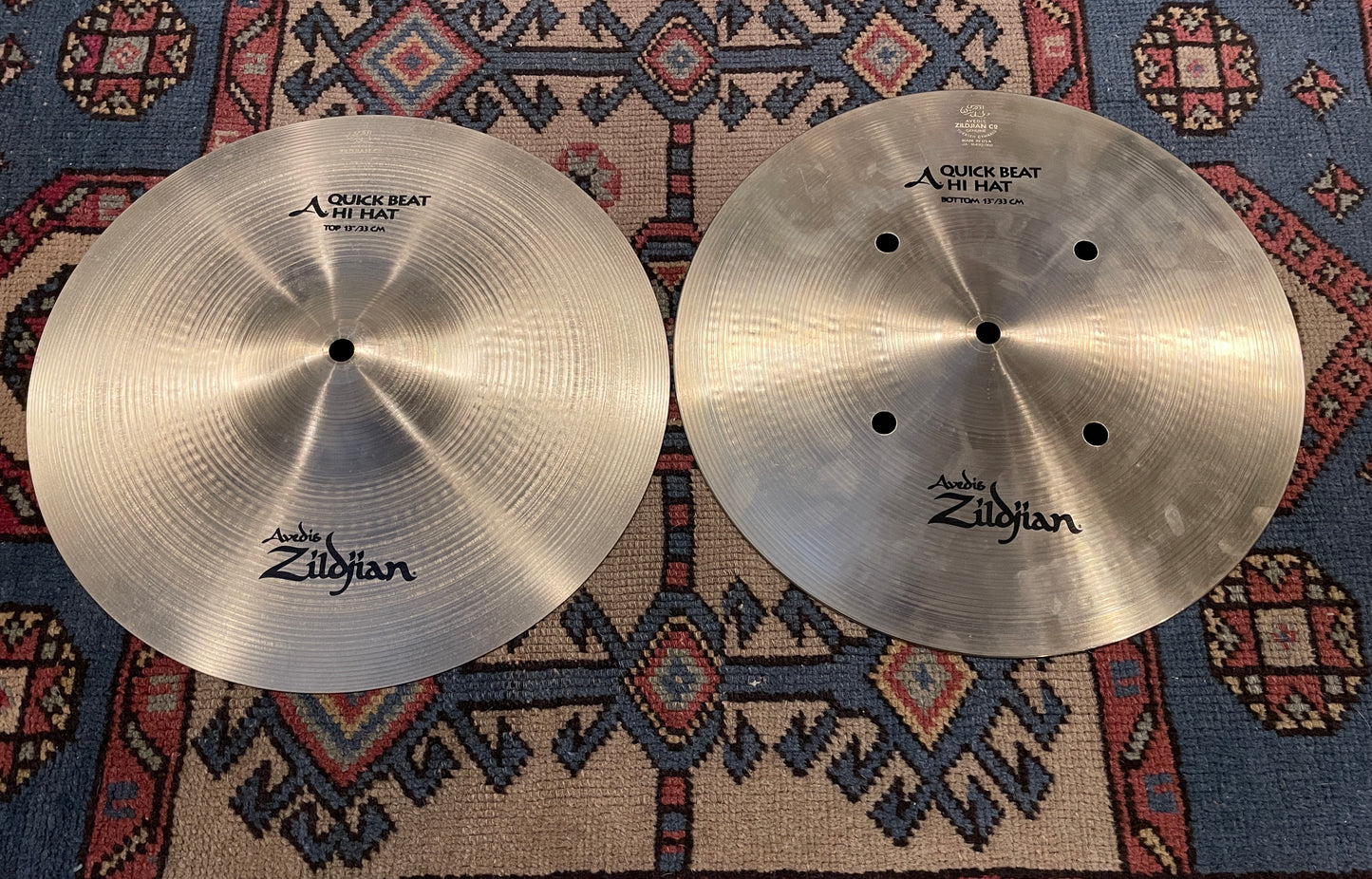 13" Zildjian A Quick Beat Hi-Hat Cymbal Pair 908g/1082g