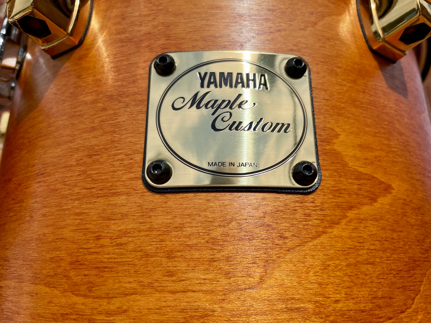 2000s Yamaha Maple Custom 9x10 Tom Drum Vintage Natural MIJ