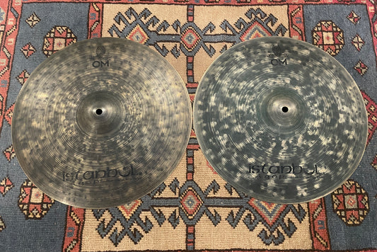 15" Istanbul Agop OM Hi-Hat Cymbal Pair 998g/1120g